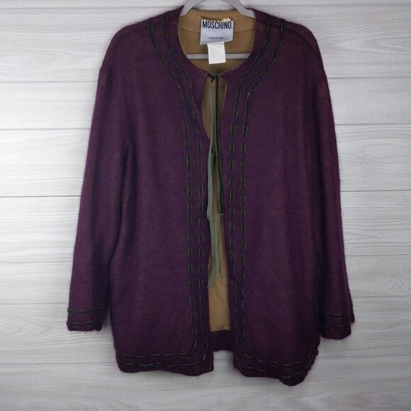 Moschino Sweaters - MOSCHINO COUTURE *100% Virgin Wool*  Longline Cardigan